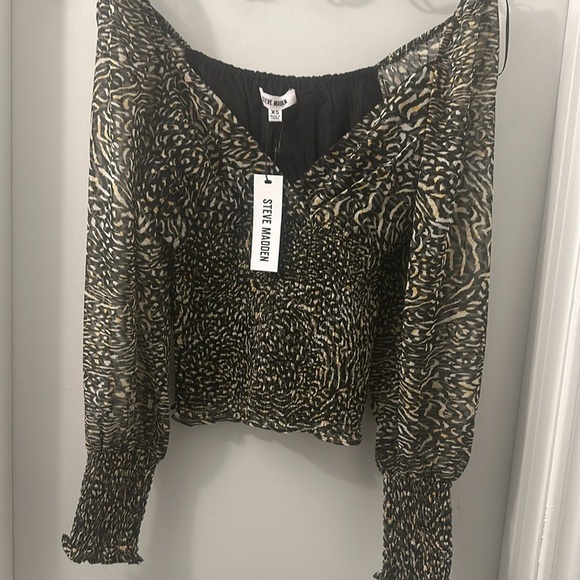 NWT Steve Madden - Shannon Top Black XS - Picture 9 of 13
